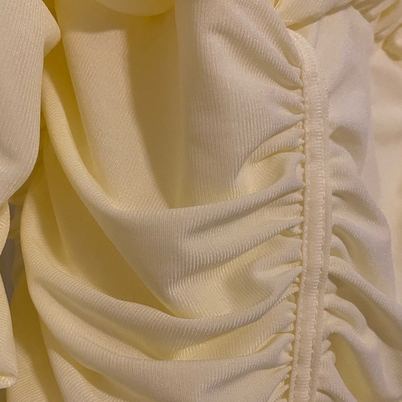 NWT- YELLOW RUCHED BODYSUIT- SZ 1X - Picture 7 of 12